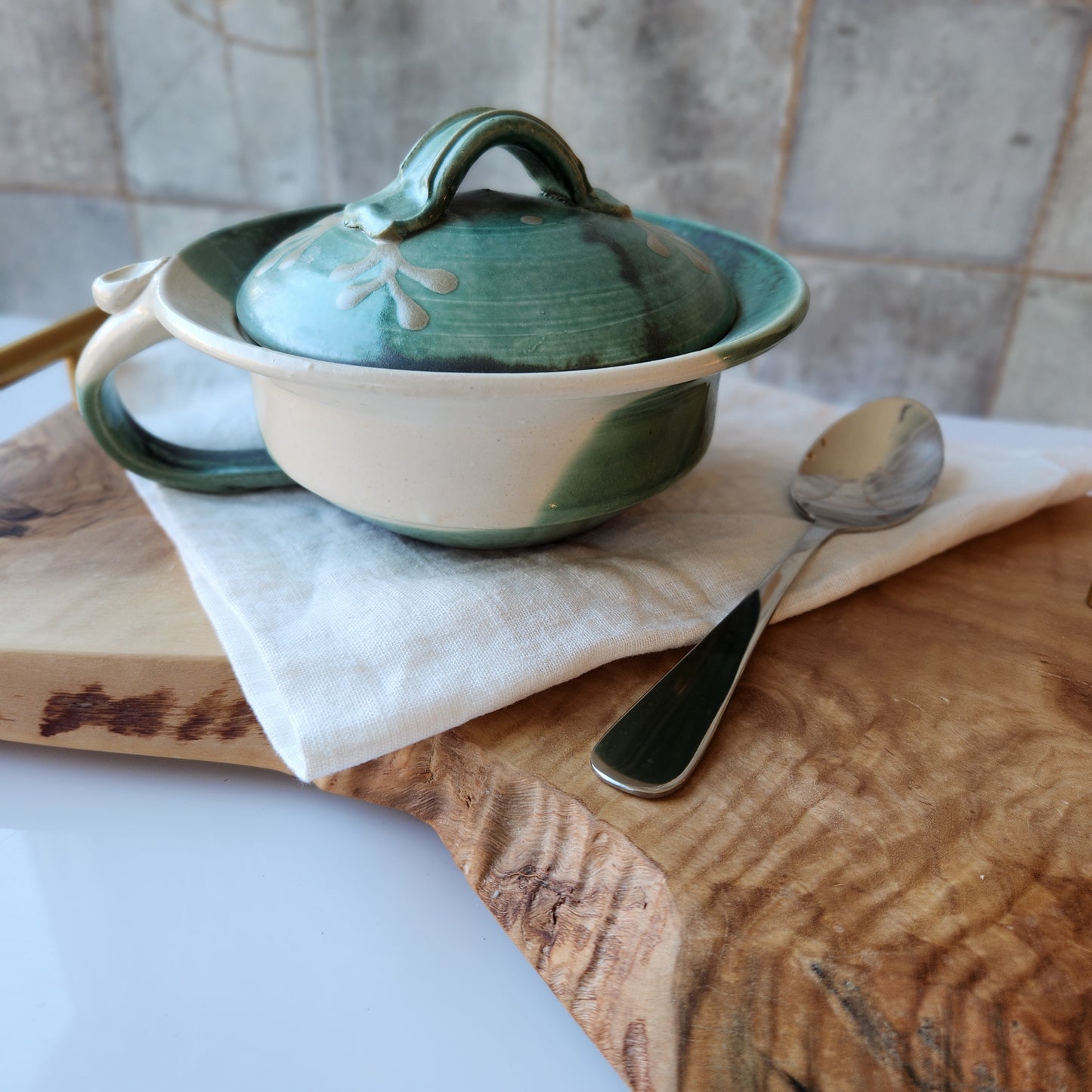 Soup Mugs with Lid by Otis Pottery