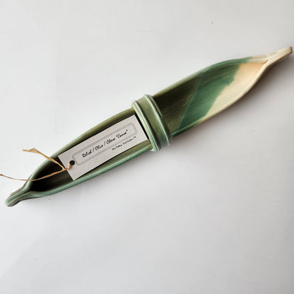 Small Relish, Olive, and Cheese Canoes by Otis Pottery