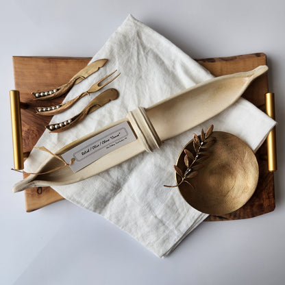 Small Relish, Olive, and Cheese Canoes by Otis Pottery