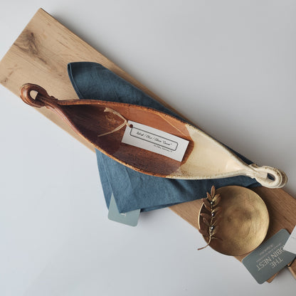 Relish, Olive, or Cheese "Canoe" by Otis Pottery