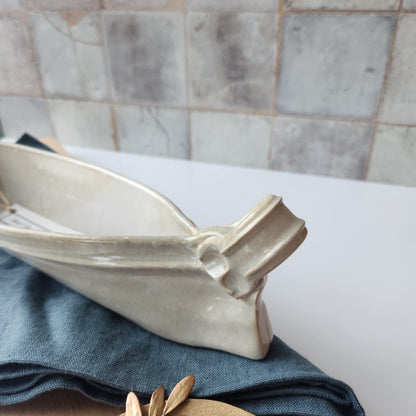 Relish, Olive, or Cheese "Canoe" by Otis Pottery