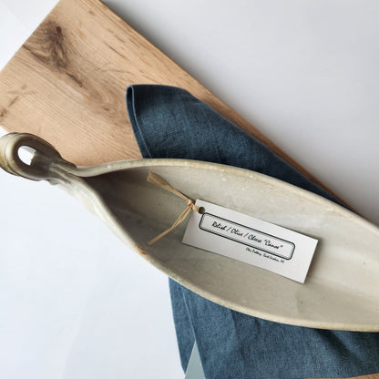 Relish, Olive, or Cheese "Canoe" by Otis Pottery