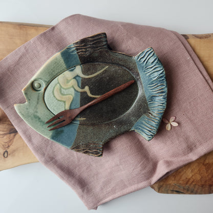 Fish Trays by Otis Pottery