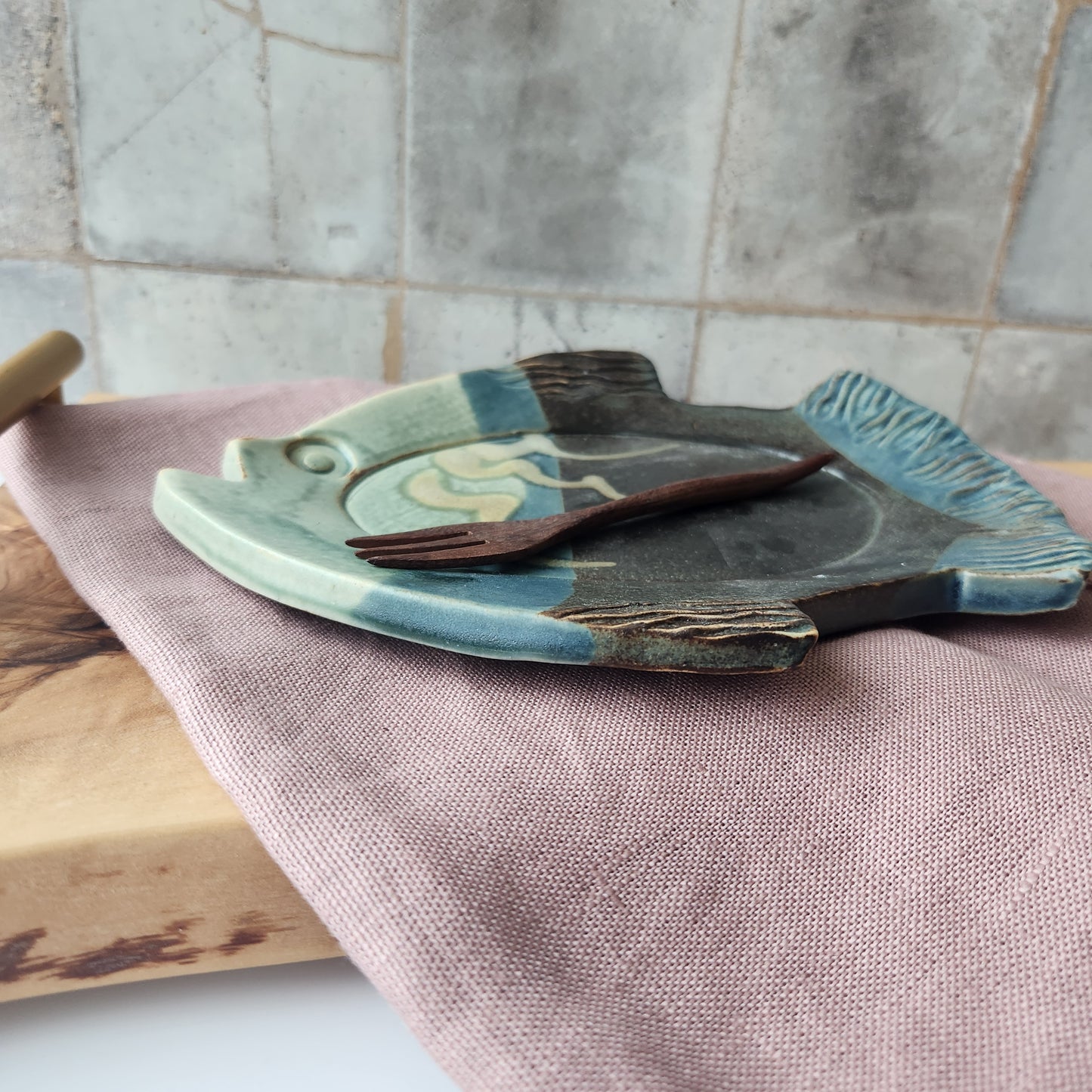 Fish Trays by Otis Pottery