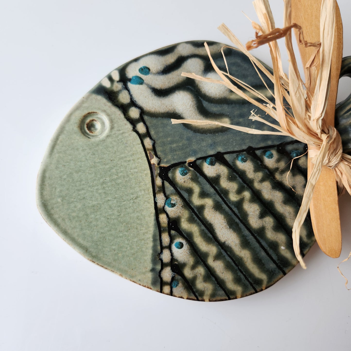 Fish Cheese Plate by Otis Pottery