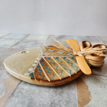Fish Cheese Plate by Otis Pottery
