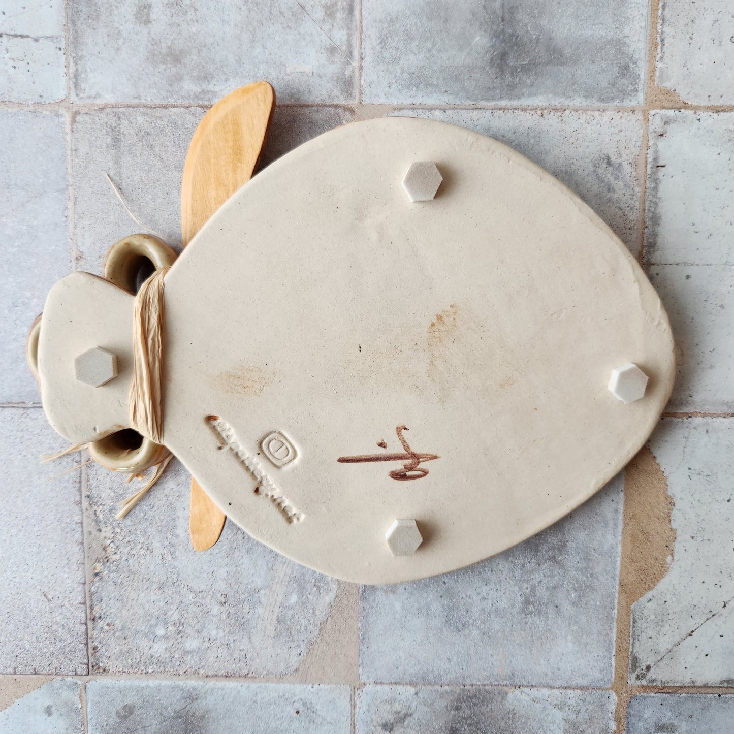 Fish Cheese Plate by Otis Pottery