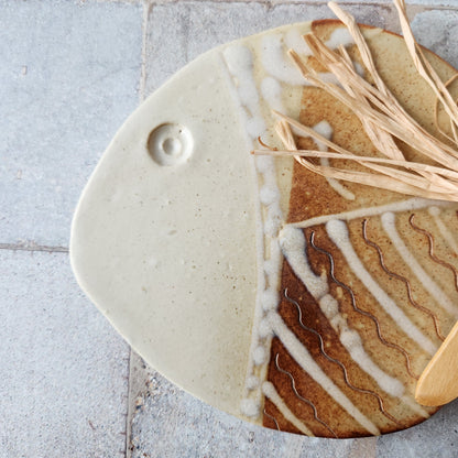 Fish Cheese Plate by Otis Pottery
