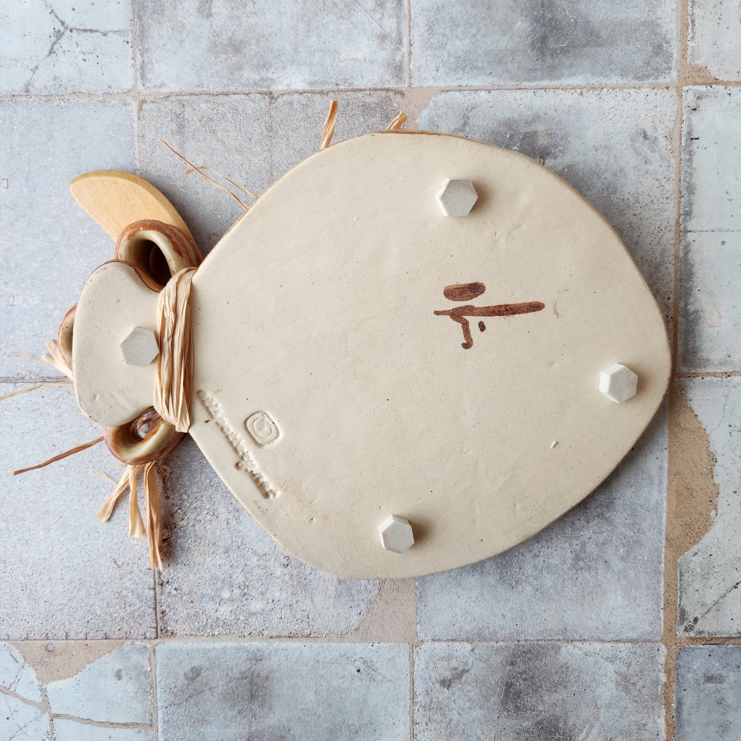 Fish Cheese Plate by Otis Pottery