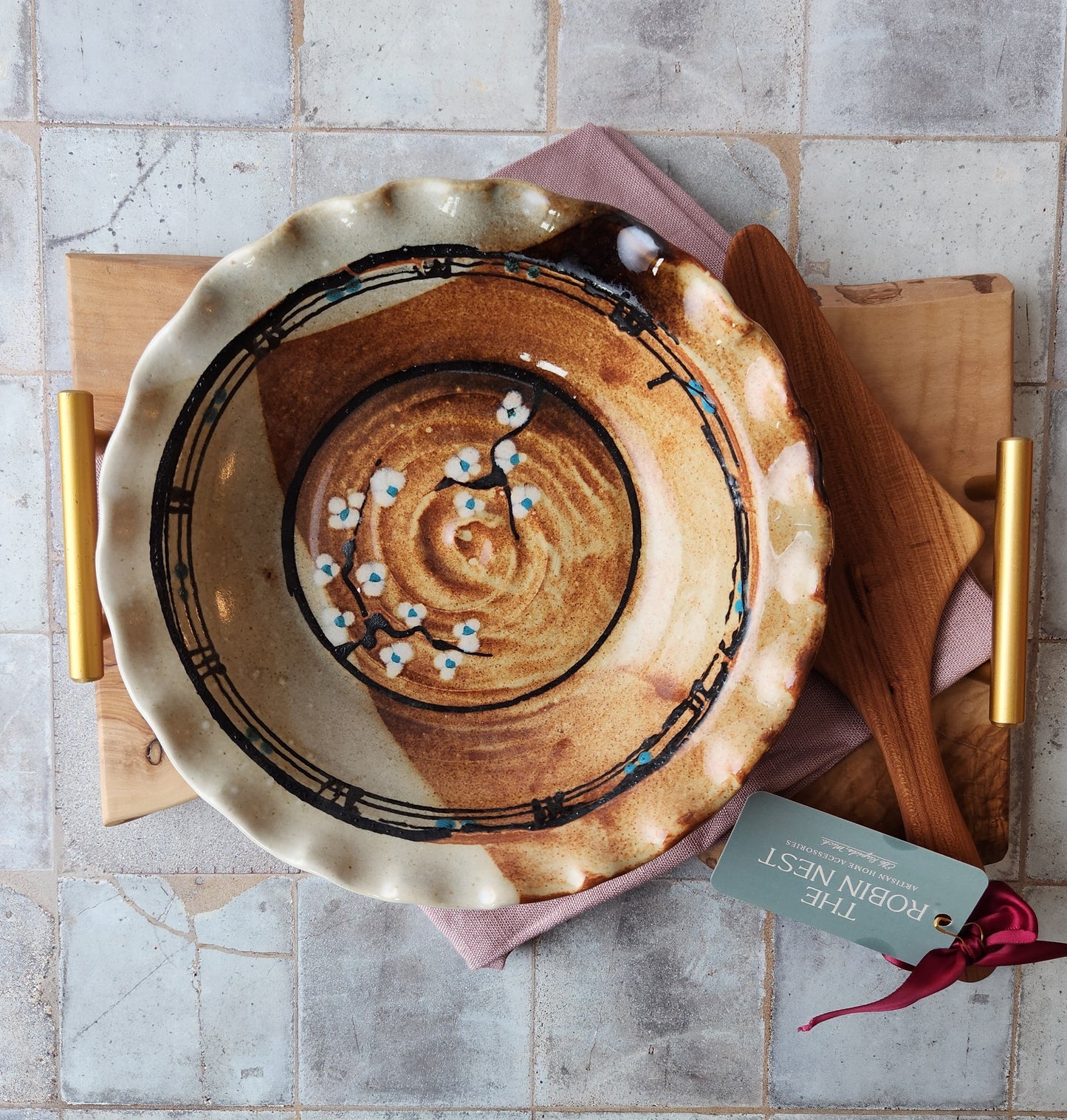 Pie Plate by Otis Pottery