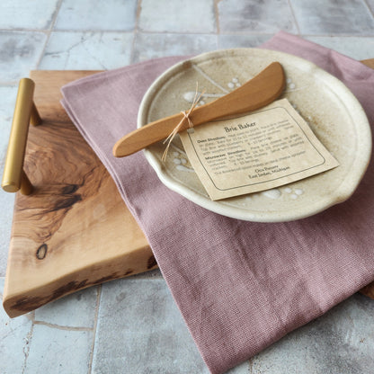 Brie Baker in Sand by Otis Pottery