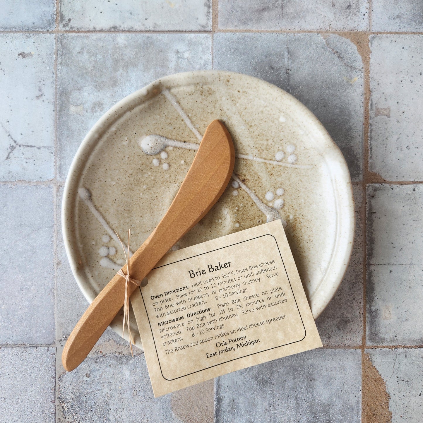 Brie Baker in Sand by Otis Pottery