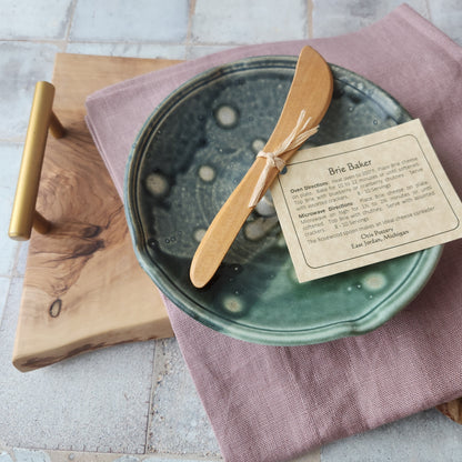 Brie Baker in Teal by Otis Pottery