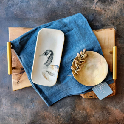 Extra Small Canadian Goose Dish by Jan Toscano