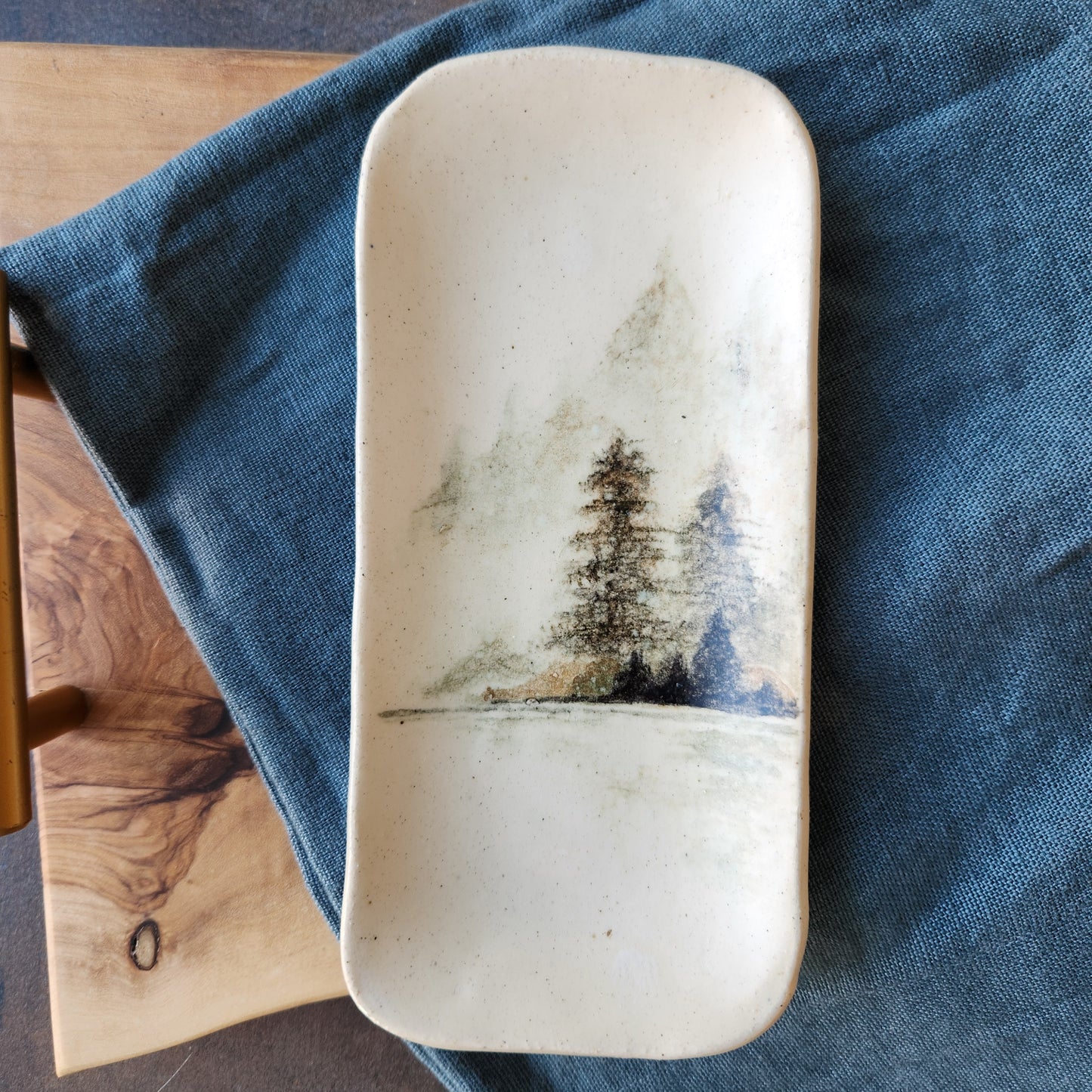 Extra Small Wooded Dish by Jan Toscano