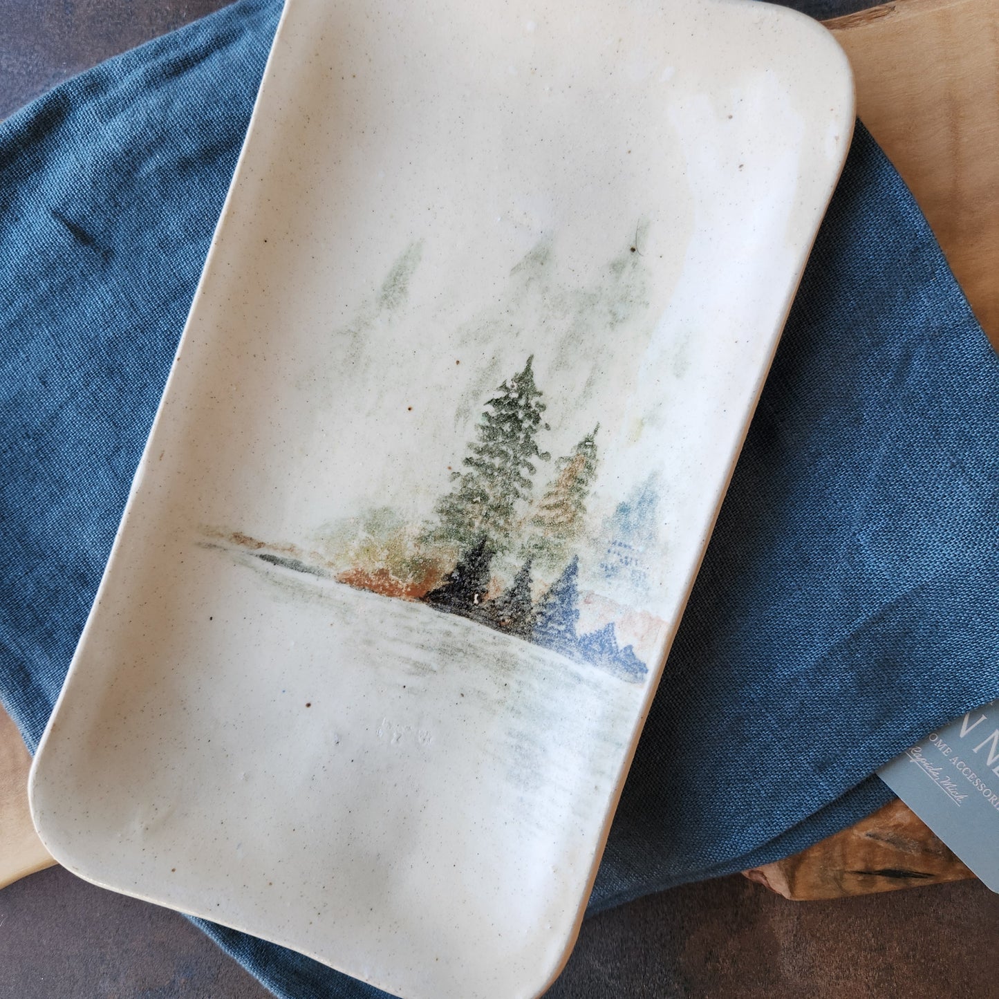 Medium Wooded Dish by Jan Toscano