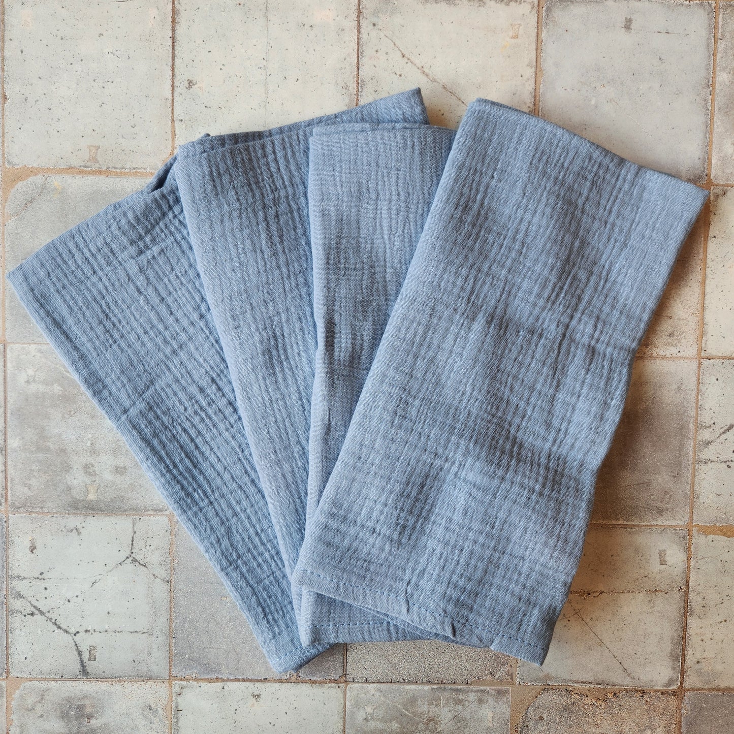 Crinkle Cloth Napkins, Set of Four by Dot & Army
