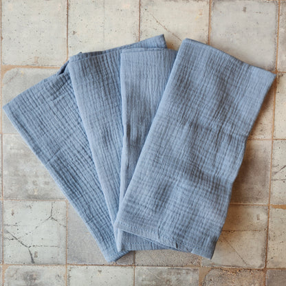 Crinkle Cloth Napkins, Set of Four by Dot & Army