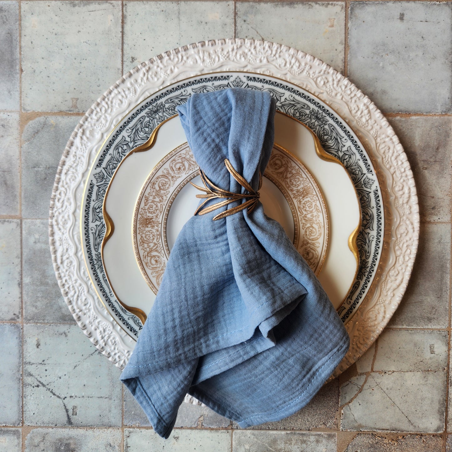 Crinkle Cloth Napkins, Set of Four by Dot & Army