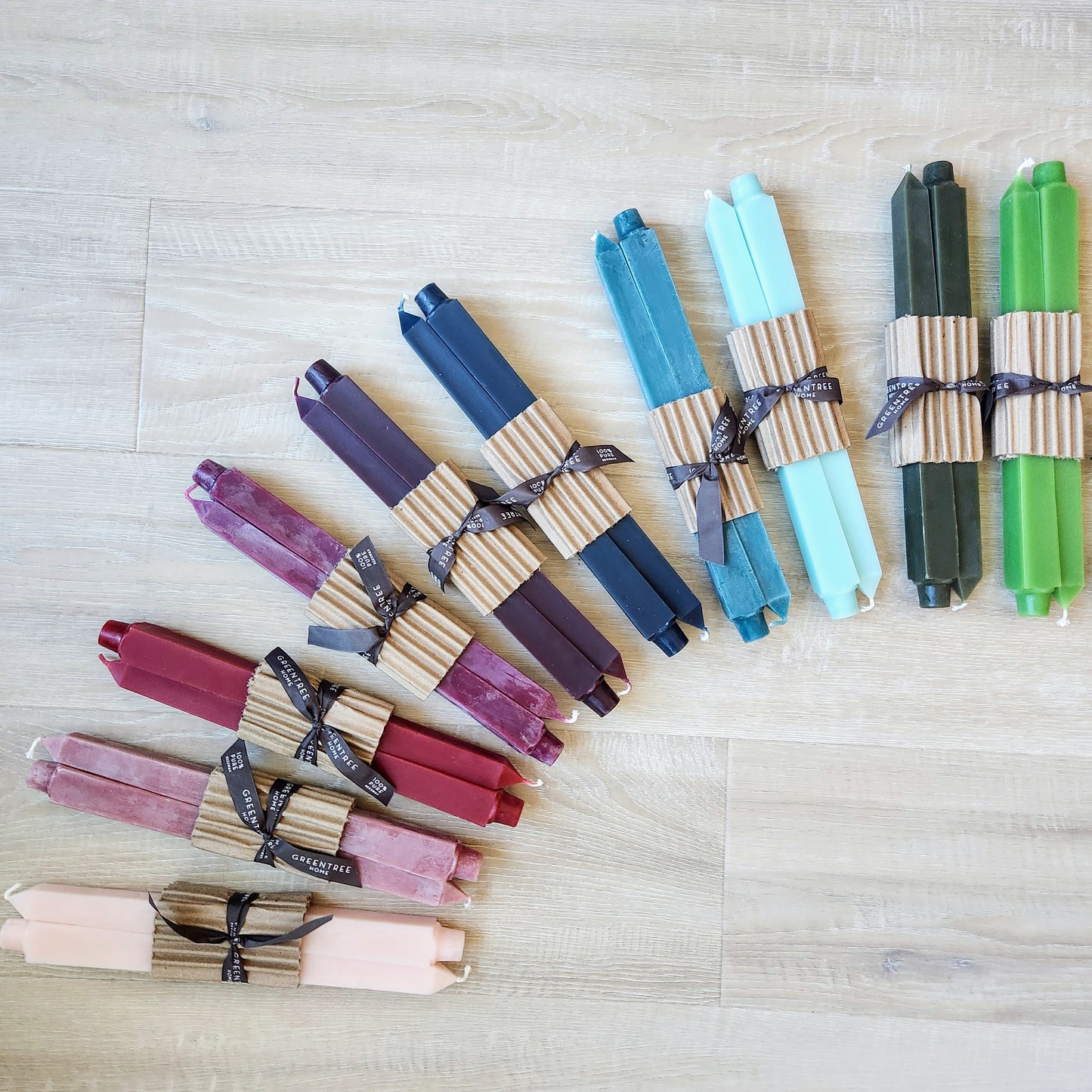 12" Square Taper Candles by Greentree Home Candle