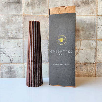 Petite Pillar Beeswax Candle by Greentree Home Candle