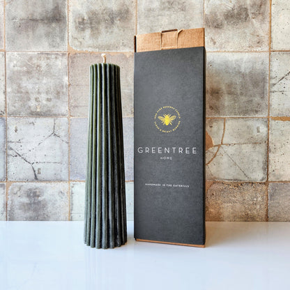 Petite Pillar Beeswax Candle by Greentree Home Candle