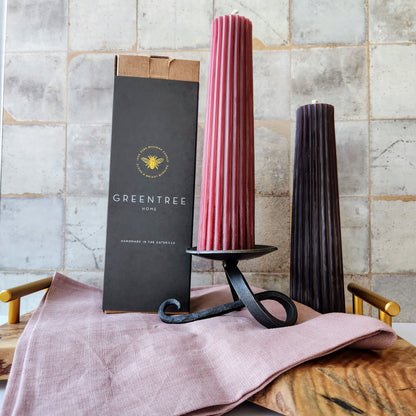 Petite Pillar Beeswax Candle by Greentree Home Candle