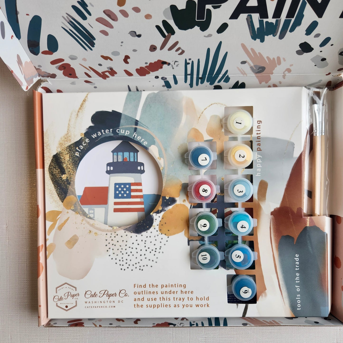 East Coast Lighthouse Painting Kit by Cate Paper Co.