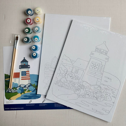 East Coast Lighthouse Painting Kit by Cate Paper Co.
