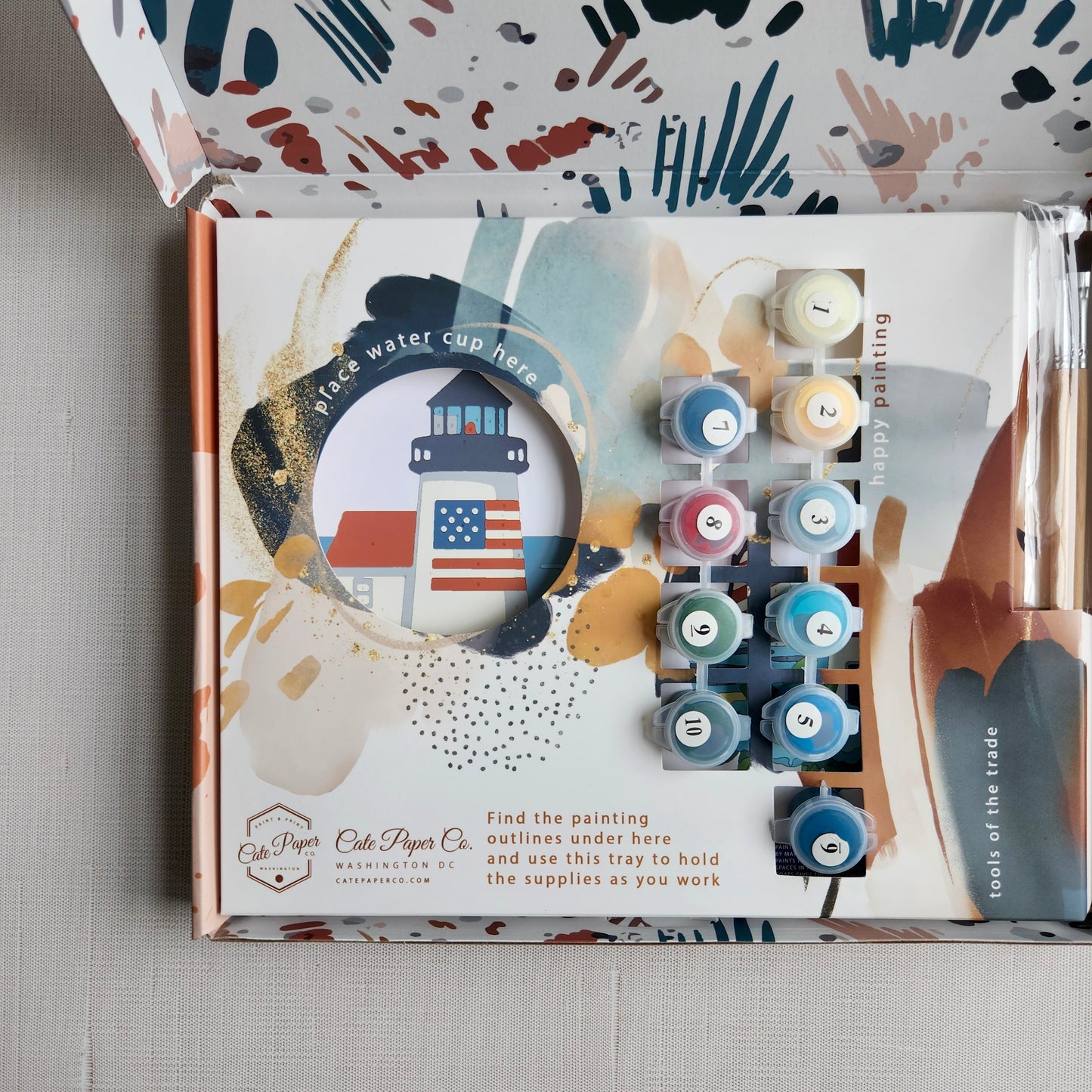 East Coast Lighthouse Painting Kit by Cate Paper Co.