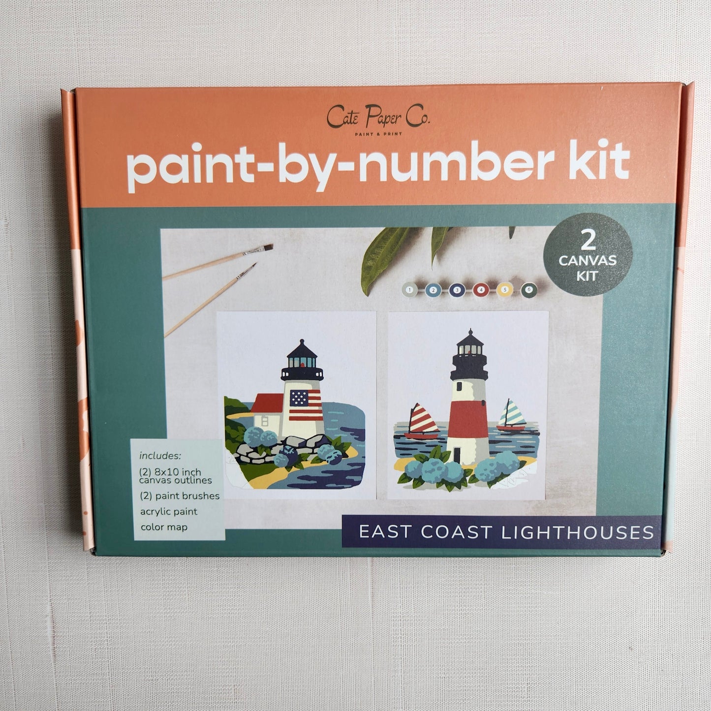 East Coast Lighthouse Painting Kit by Cate Paper Co.