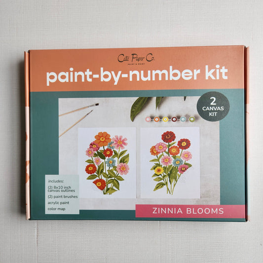 Zinna Blooms Painting Kit by Cate Paper Co.