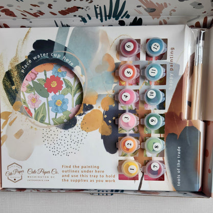 Zinna Blooms Painting Kit by Cate Paper Co.