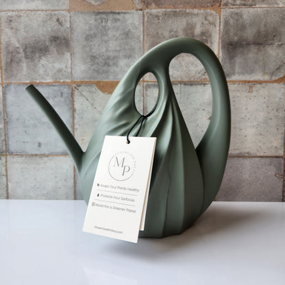 Small Swirl Watering Can by Modernized Pottery