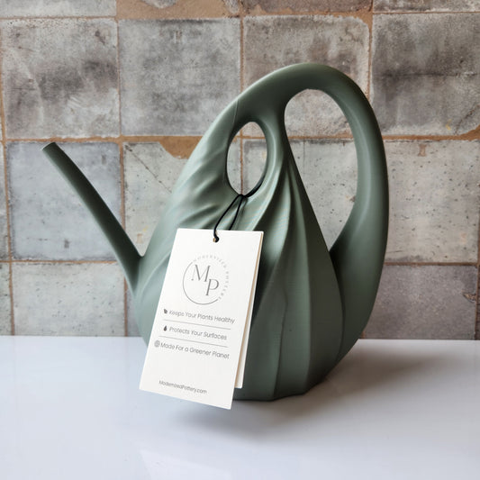 Small Swirl Watering Can by Modernized Pottery