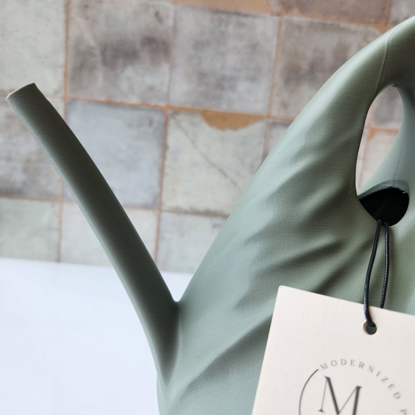 Small Swirl Watering Can by Modernized Pottery