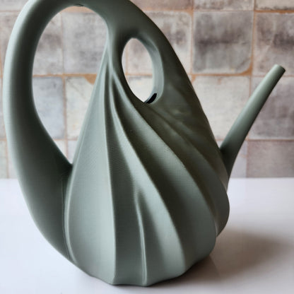 Small Swirl Watering Can by Modernized Pottery