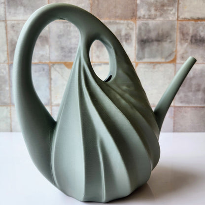 Small Swirl Watering Can by Modernized Pottery