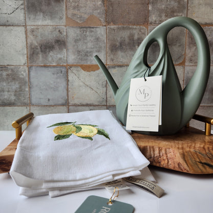Small Swirl Watering Can by Modernized Pottery