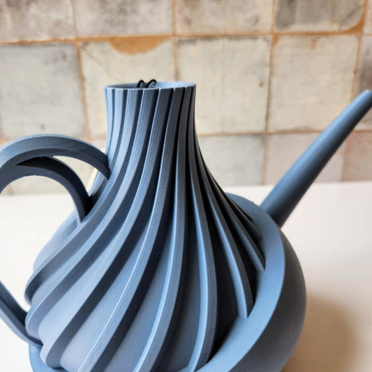 Small Revolve Watering Can in Blue by Modernized Pottery