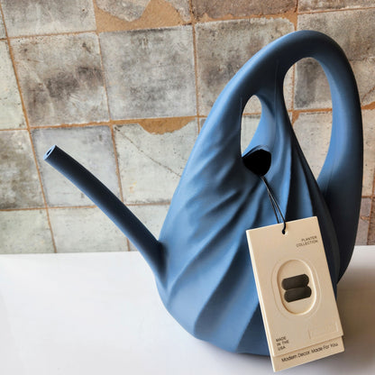 Swirl Watering Can in Blue by Modernized Pottery