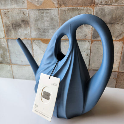 Swirl Watering Can in Blue by Modernized Pottery