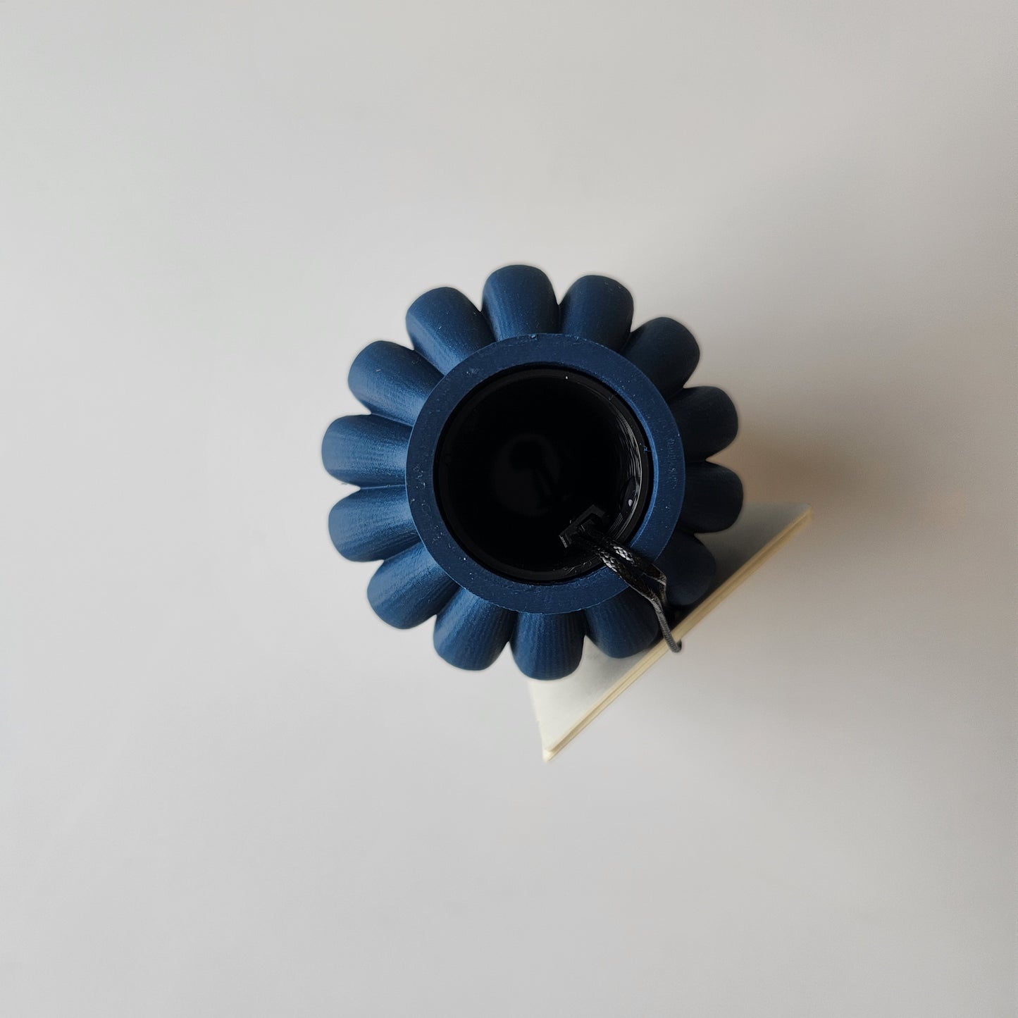 Small Pillar Vase in Navy Blue by Modernized Pottery