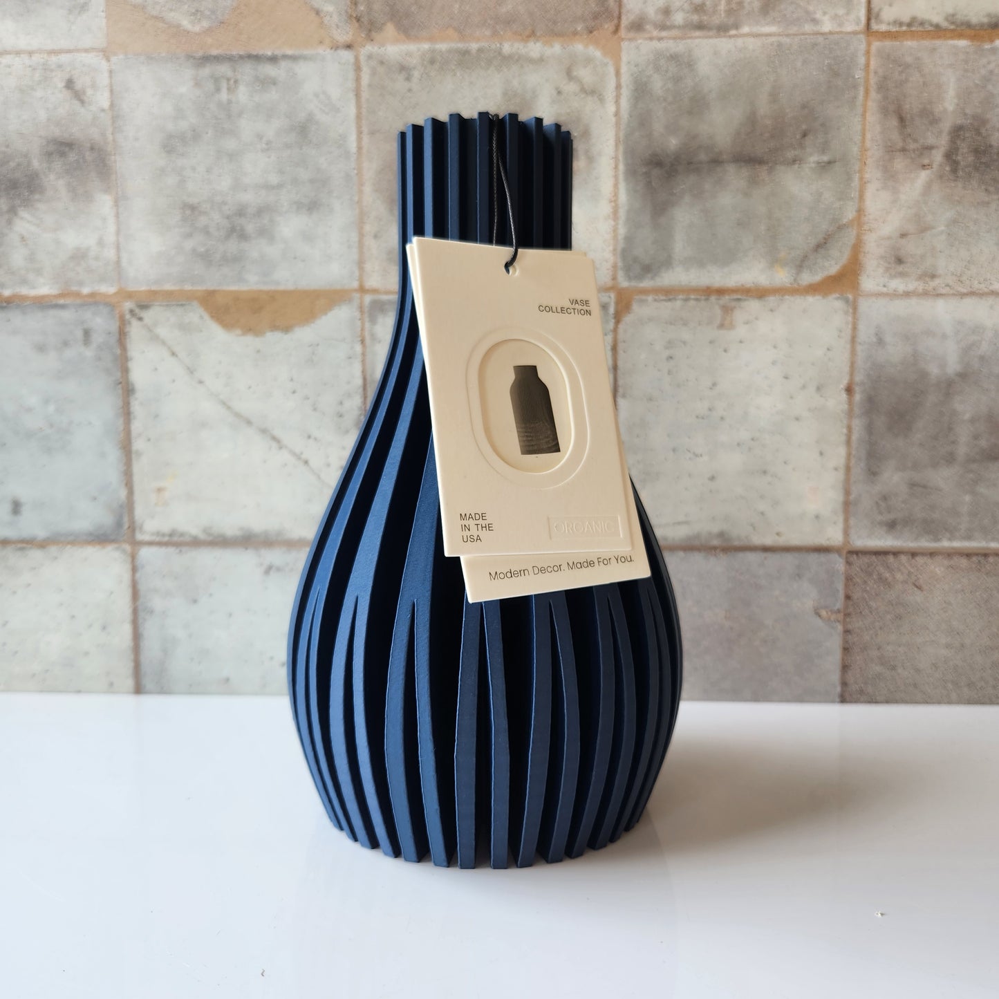 Small Willow Vase in Navy by Modernized Pottery