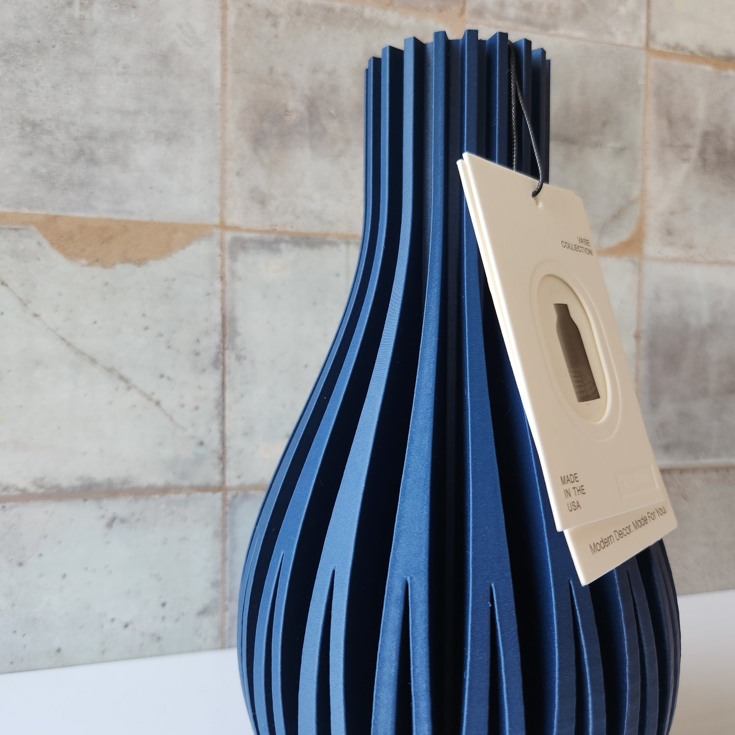 Small Willow Vase in Navy by Modernized Pottery