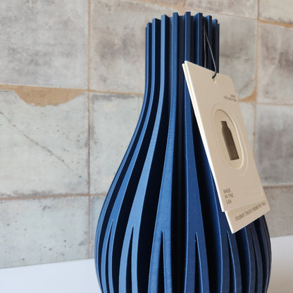 Small Willow Vase in Navy by Modernized Pottery