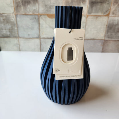 Small Willow Vase in Navy by Modernized Pottery
