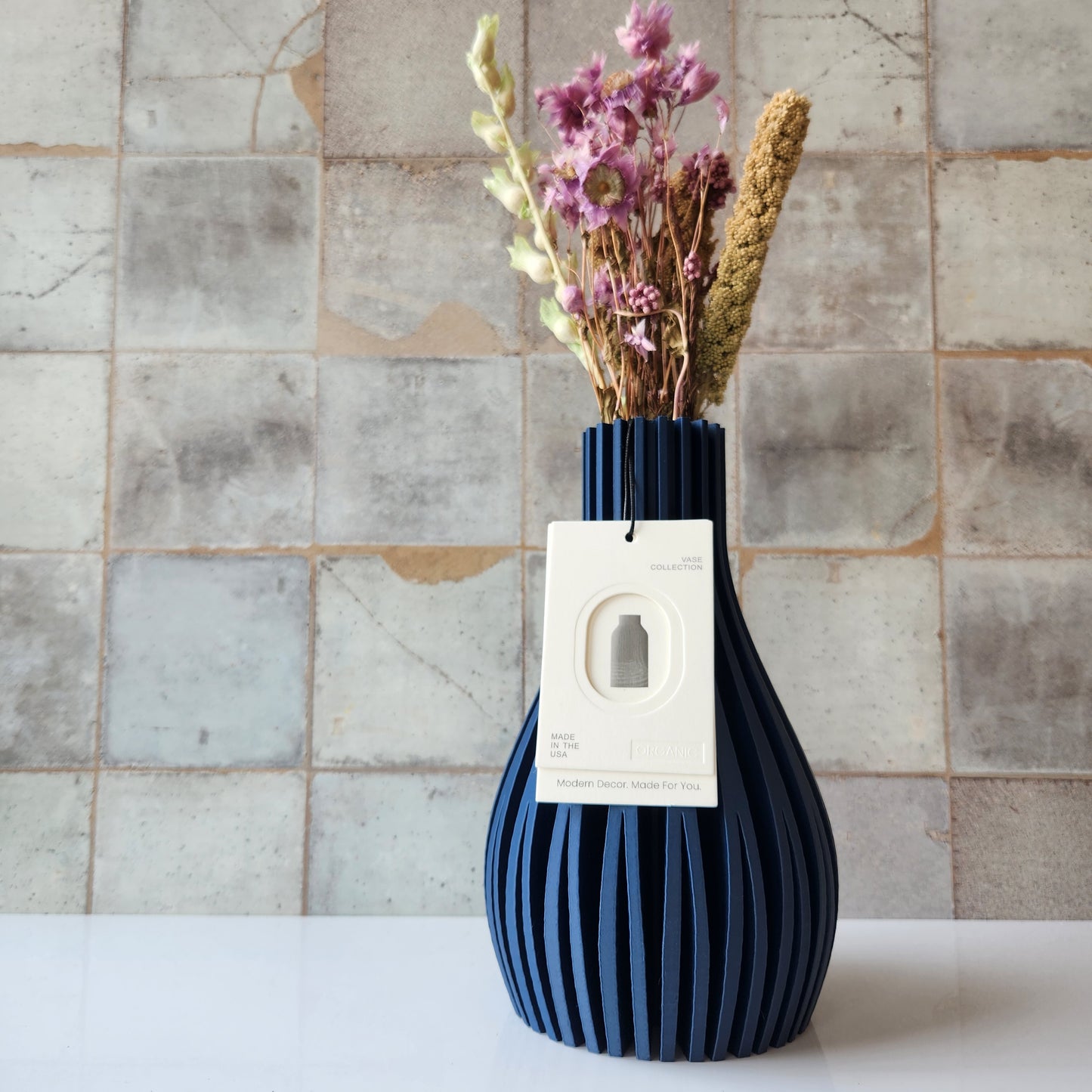Small Willow Vase in Navy by Modernized Pottery
