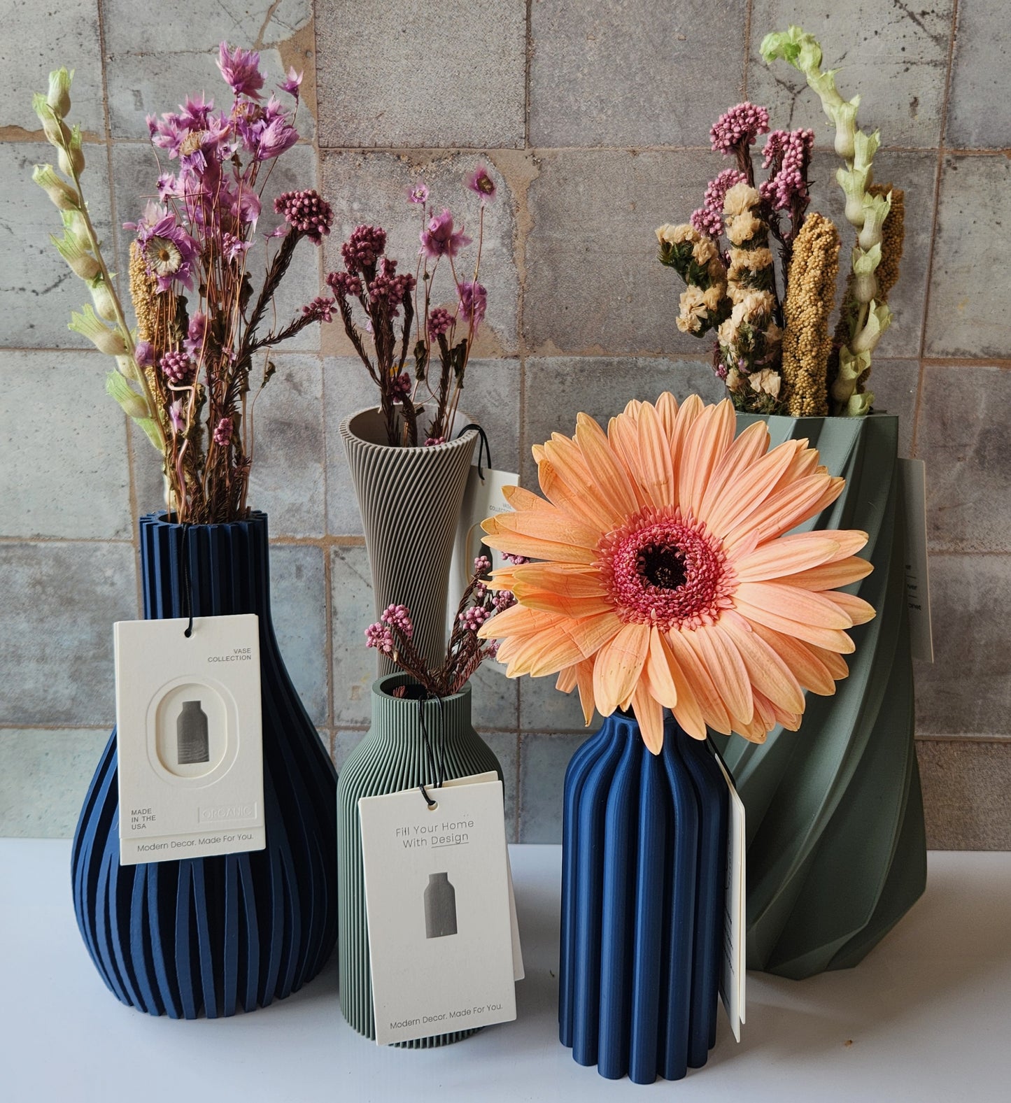 Small Willow Vase in Navy by Modernized Pottery