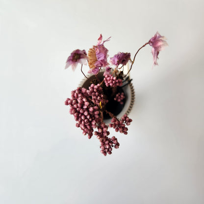 Spiral Rose Vase in Muted White by Modernized Pottery